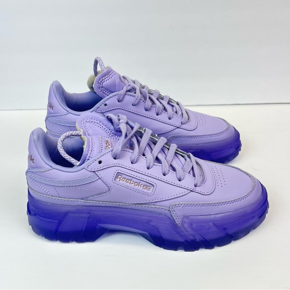 Reebok X Cardi B Club C - Purple GX7632 Womens Sneakers Size 7 - Picture 1 of 10